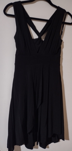 Bebe Sexy Black Dress size Small Swing Style Marilyn Monroe Dress - Picture 5 of 16